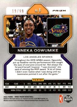 2022 Panini Prizm WNBA - Purple #8 Nneka Ogwumike Back