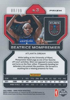 2022 Panini Prizm WNBA - Purple #21 Beatrice Mompremier Back