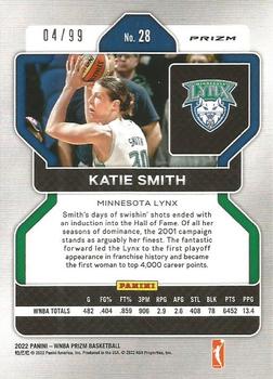 2022 Panini Prizm WNBA - Purple #28 Katie Smith Back