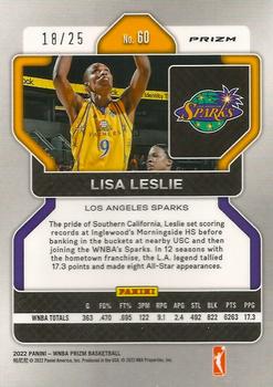 2022 Panini Prizm WNBA - Mojo #60 Lisa Leslie Back