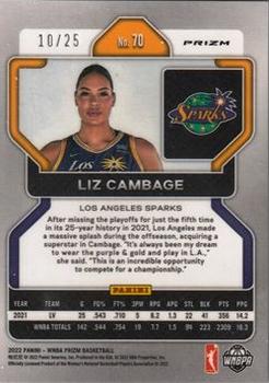 2022 Panini Prizm WNBA - Mojo #70 Liz Cambage Back
