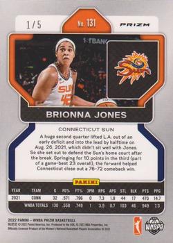 2022 Panini Prizm WNBA - Black Gold #131 Brionna Jones Back