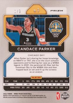 2022 Panini Prizm WNBA - Mosaic #3 Candace Parker Back
