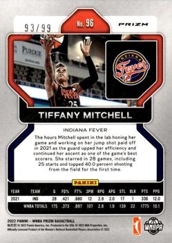 2022 Panini Prizm WNBA - Premium Box Set #96 Tiffany Mitchell Back