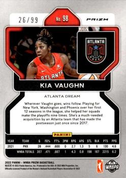 2022 Panini Prizm WNBA - Premium Box Set #98 Kia Vaughn Back