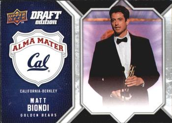 2009-10 Upper Deck Draft Edition - Alma Mater #AM-BI Matt Biondi Front