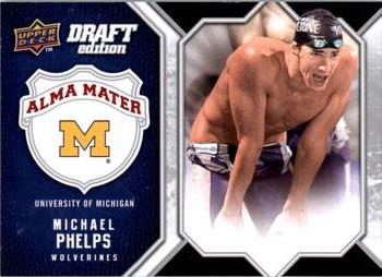 2009-10 Upper Deck Draft Edition - Alma Mater #AM-MP Michael Phelps Front
