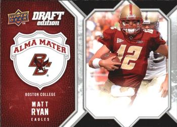 2009-10 Upper Deck Draft Edition - Alma Mater #AM-MR Matt Ryan Front