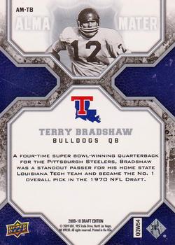 2009-10 Upper Deck Draft Edition - Alma Mater #AM-TB Terry Bradshaw Back