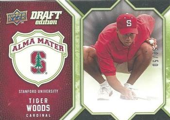 2009-10 Upper Deck Draft Edition - Alma Mater Green #AM-TW Tiger Woods Front