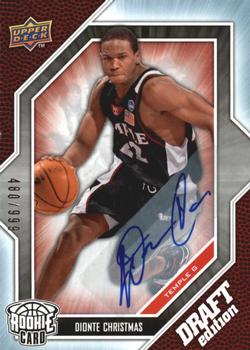 2009-10 Upper Deck Draft Edition - Autographs #8 Dionte Christmas Front