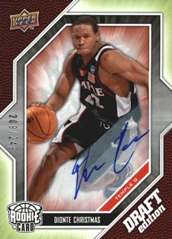 2009-10 Upper Deck Draft Edition - Autographs Green #8 Dionte Christmas Front