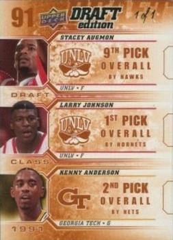 2009-10 Upper Deck Draft Edition - Draft Class Black #D-91 Kenny Anderson / Larry Johnson / Stacey Augmon Front