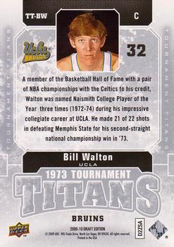 2009-10 Upper Deck Draft Edition - Tournament Titans #TT-BW Bill Walton Back