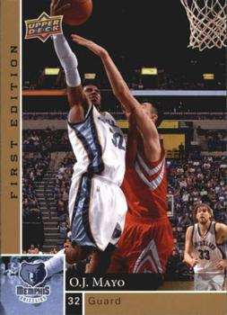 2009-10 Upper Deck First Edition - Gold #76 O.J. Mayo Front