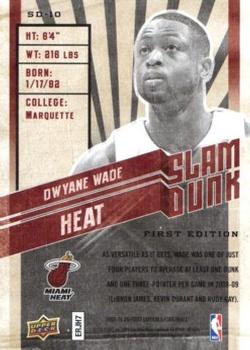 2009-10 Upper Deck First Edition - Slam Dunk #SD-10 Dwyane Wade Back