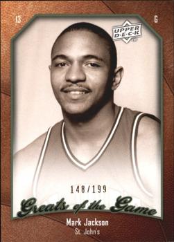 2009-10 Upper Deck Greats of the Game - SN199 #1 Mark Jackson Front