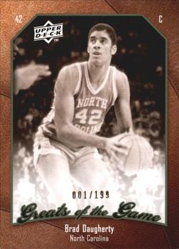 2009-10 Upper Deck Greats of the Game - SN199 #3 Brad Daugherty Front