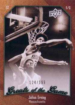 2009-10 Upper Deck Greats of the Game - SN199 #12 Julius Erving Front