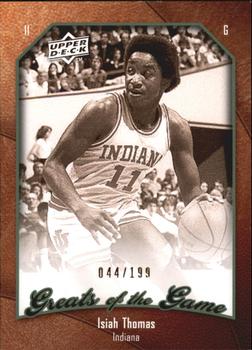2009-10 Upper Deck Greats of the Game - SN199 #16 Isiah Thomas Front