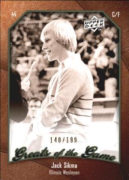 2009-10 Upper Deck Greats of the Game - SN199 #27 Jack Sikma Front