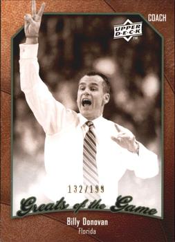 2009-10 Upper Deck Greats of the Game - SN199 #29 Billy Donovan Front