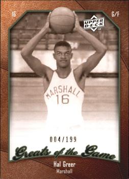 2009-10 Upper Deck Greats of the Game - SN199 #31 Hal Greer Front