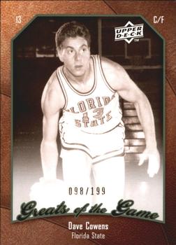 2009-10 Upper Deck Greats of the Game - SN199 #58 Dave Cowens Front