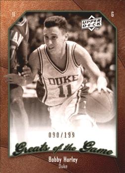 2009-10 Upper Deck Greats of the Game - SN199 #70 Bobby Hurley Front