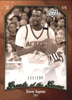 2009-10 Upper Deck Greats of the Game - SN199 #74 Stacey Augmon Front