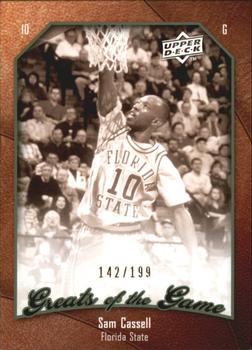 2009-10 Upper Deck Greats of the Game - SN199 #81 Sam Cassell Front