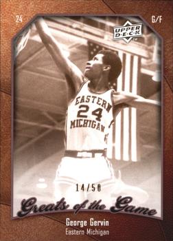 2009-10 Upper Deck Greats of the Game - SN50 #45 George Gervin Front