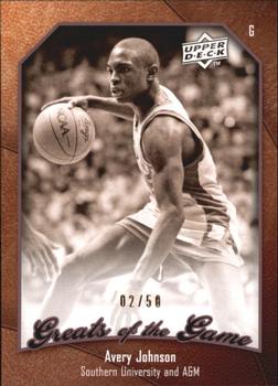 2009-10 Upper Deck Greats of the Game - SN50 #69 Avery Johnson Front