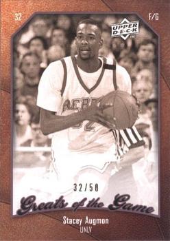 2009-10 Upper Deck Greats of the Game - SN50 #74 Stacey Augmon Front