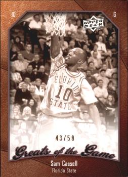 2009-10 Upper Deck Greats of the Game - SN50 #81 Sam Cassell Front