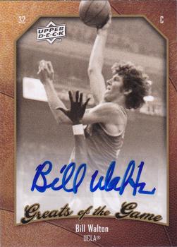 2009-10 Upper Deck Greats of the Game - Autographs #61 Bill Walton Front