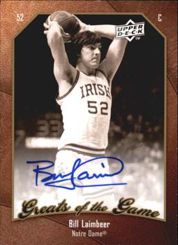 2009-10 Upper Deck Greats of the Game - Autographs #63 Bill Laimbeer Front