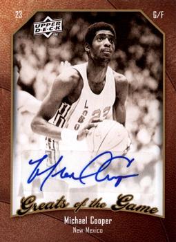 2009-10 Upper Deck Greats of the Game - Autographs #77 Michael Cooper Front