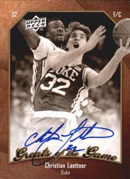 2009-10 Upper Deck Greats of the Game - Autographs #84 Christian Laettner Front