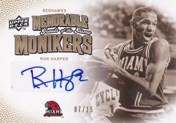 2009-10 Upper Deck Greats of the Game - Memorable Monikers #M-HA Ron Harper Front