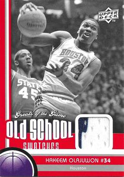 2009-10 Upper Deck Greats of the Game - Old School Swatches #OS-17 Hakeem Olajuwon Front