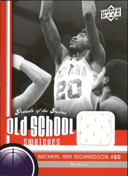 2009-10 Upper Deck Greats of the Game - Old School Swatches #OS-21 Micheal Ray Richardson Front
