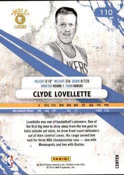 2010-11 Panini Rookies & Stars Longevity #110 Clyde Lovellette  Back