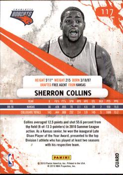 2010-11 Panini Rookies & Stars Longevity #117 Sherron Collins  Back
