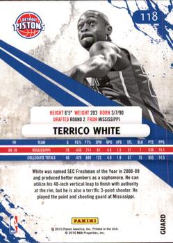 2010-11 Panini Rookies & Stars Longevity #118 Terrico White  Back