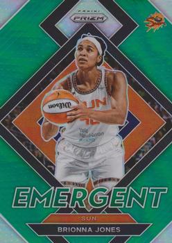 2022 Panini Prizm WNBA - Emergent Prizms Green #7 Brionna Jones Front