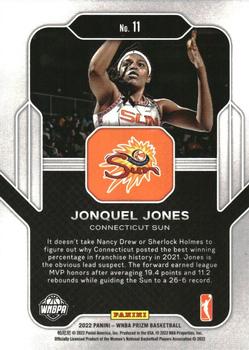 2022 Panini Prizm WNBA - Far Out #11 Jonquel Jones Back