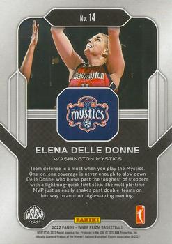 2022 Panini Prizm WNBA - Far Out #14 Elena Delle Donne Back