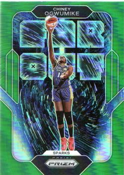2022 Panini Prizm WNBA - Far Out Prizms Green #13 Chiney Ogwumike Front