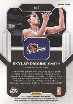 2022 Panini Prizm WNBA - Far Out Prizms Mojo #1 Skylar Diggins-Smith Back